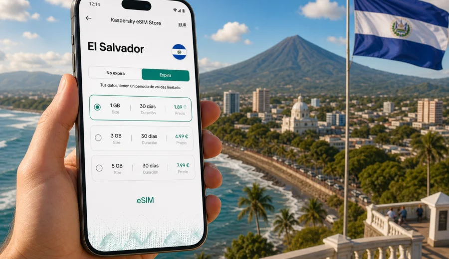 eSIM en El Salvador: internet móvil de viaje