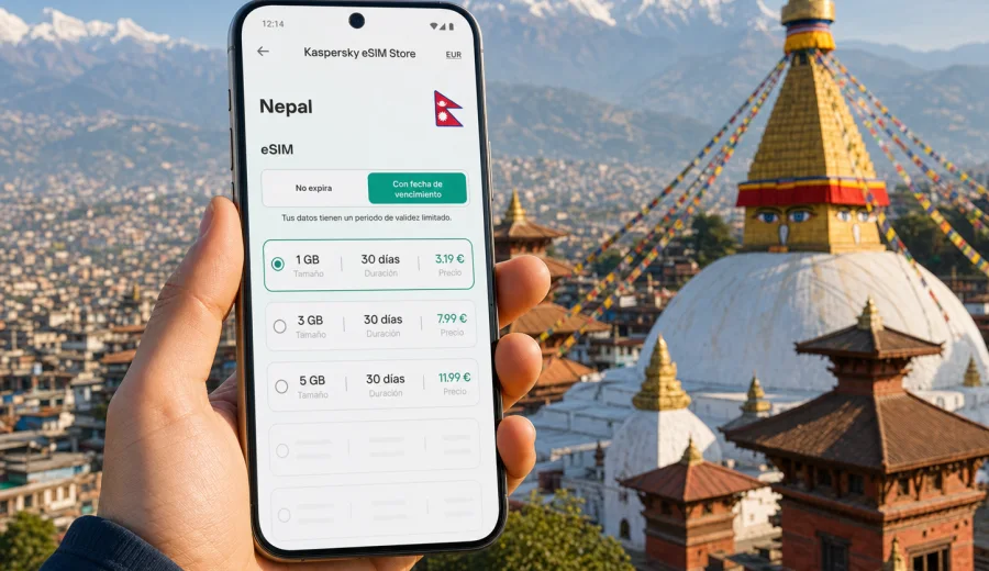 eSIM Nepal: conexión móvil e internet de viaje