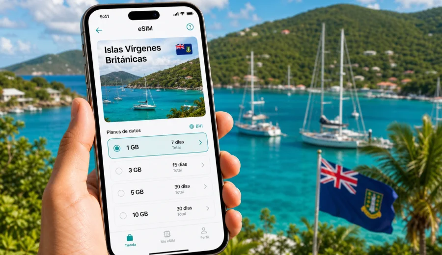 eSIM para Islas Vírgenes Británicas
