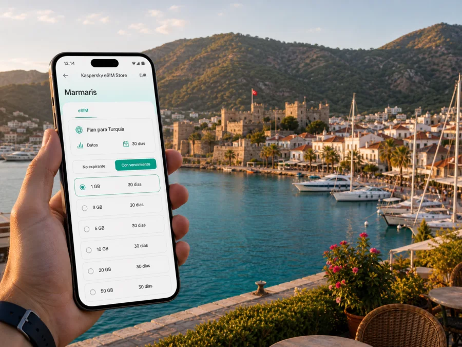 eSIM en Marmaris: internet móvil para su viaje