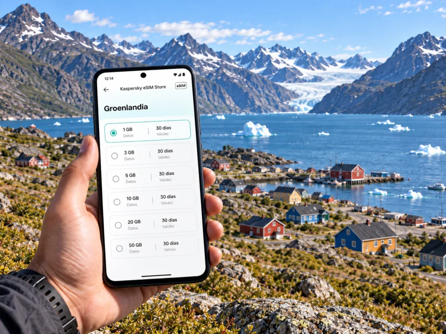 eSIM para Narsarsuaq: internet en Groenlandia