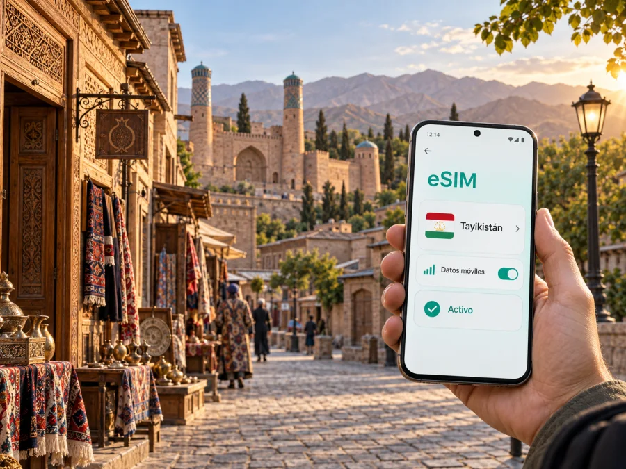 eSIM en Istaravshan: internet móvil en Tayikistán