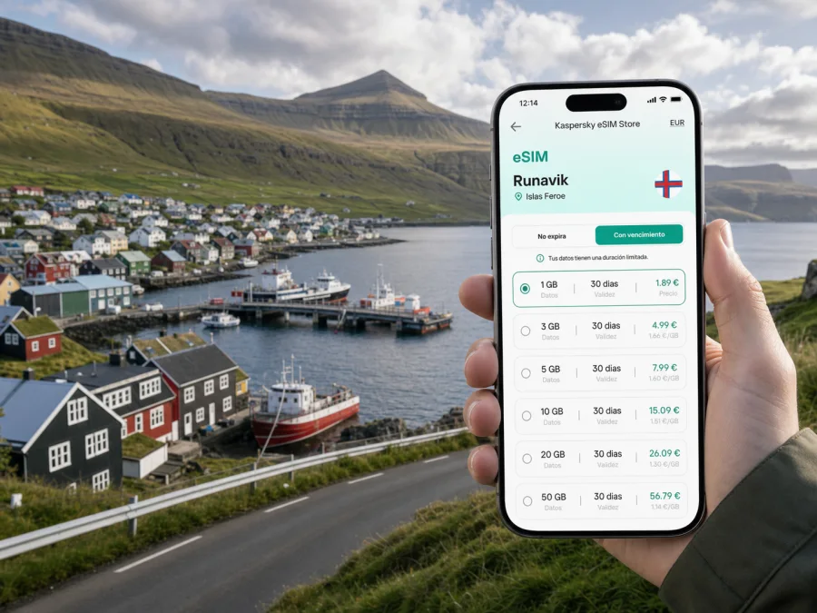 eSIM en Runavik: internet móvil para viajar