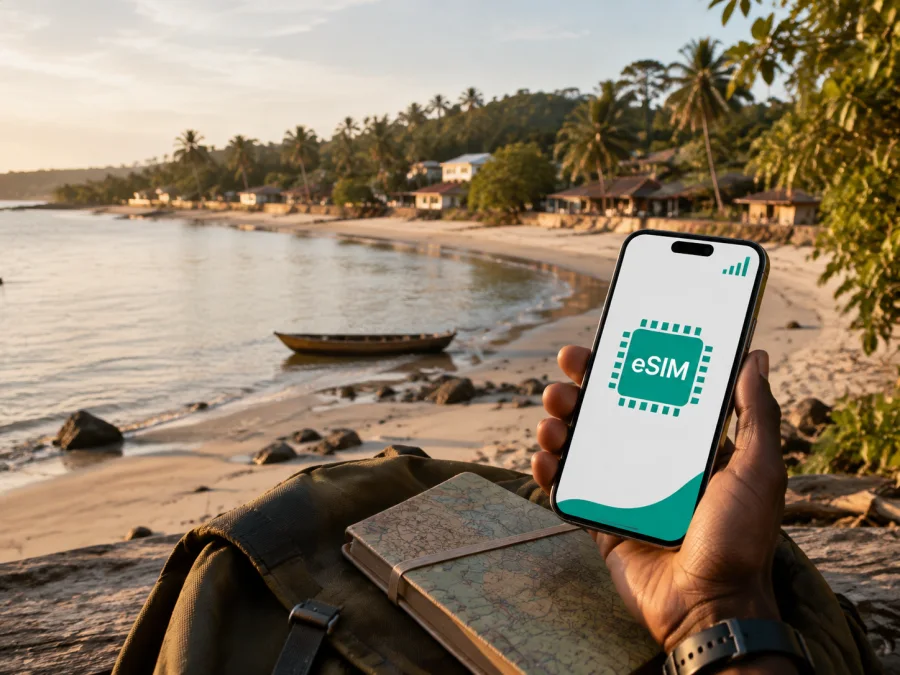 eSIM para Mayumba: internet móvil en Gabón