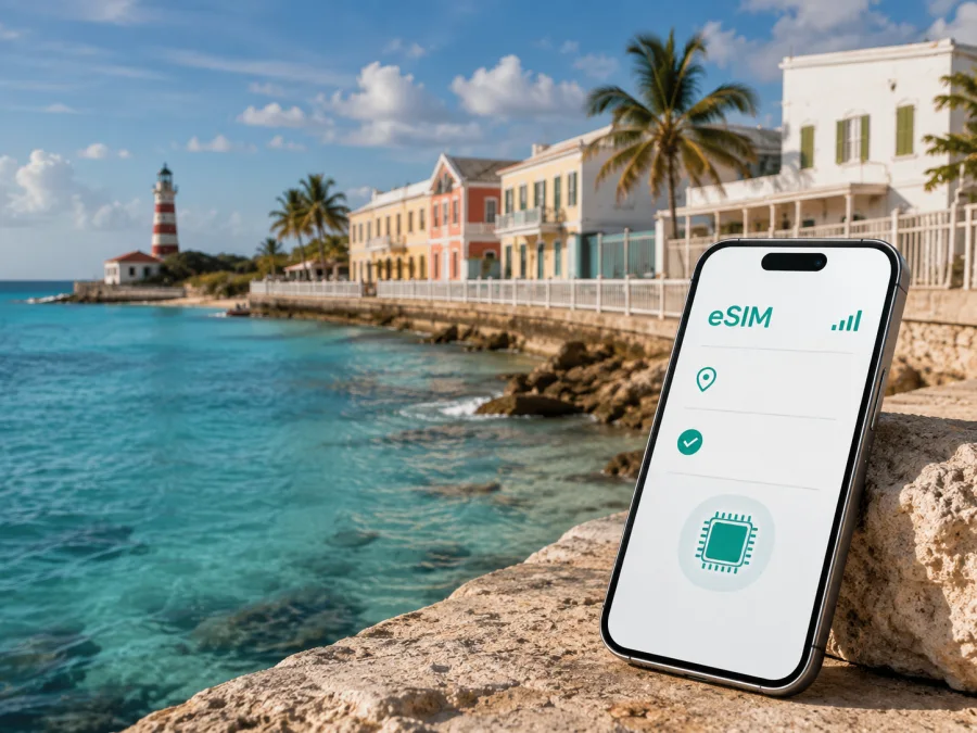 eSIM para Grand Turk: internet móvil en viaje