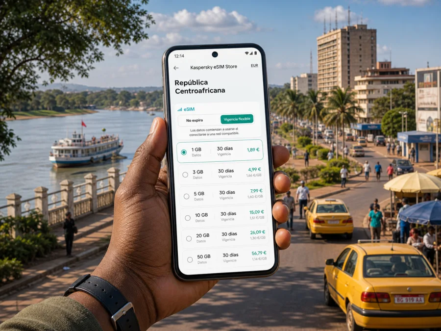 eSIM en Bangui: conexión móvil e internet