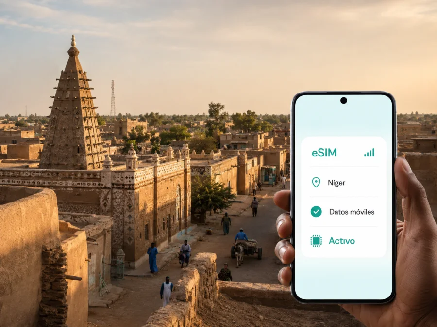 eSIM para Zinder: internet móvil en Níger