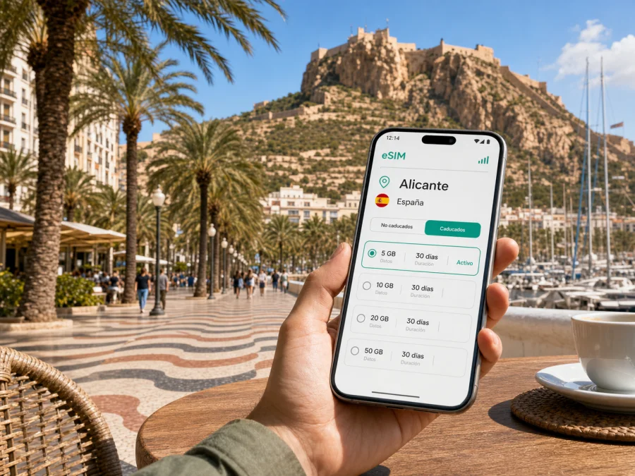 eSIM en Alicante: internet móvil para viajar