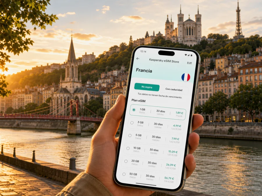 eSIM en Lyon: internet móvil para viajar