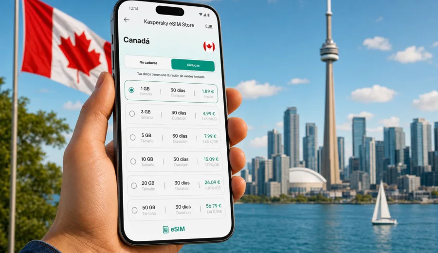 eSIM Canadá: conexión móvil e internet