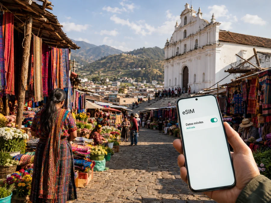 eSIM para Chichicastenango: guía de internet móvil