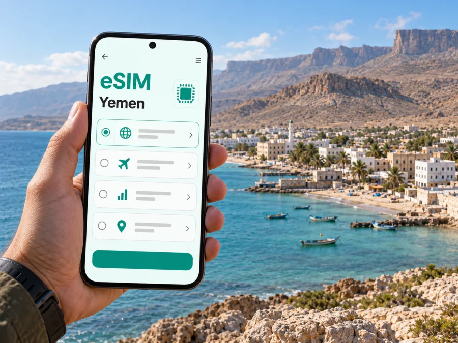 eSIM en Hadibu: internet móvil en Socotra