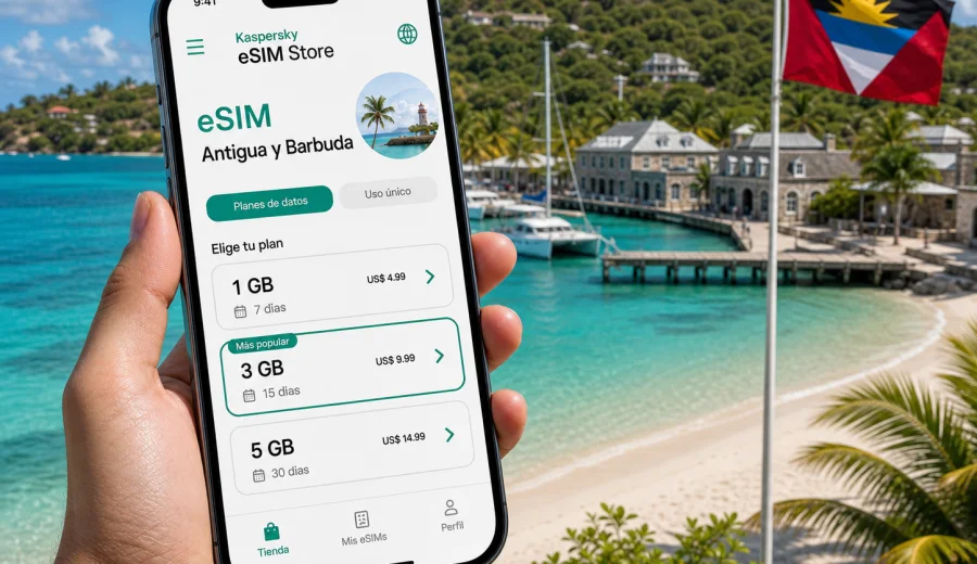 eSIM para Antigua y Barbuda: internet móvil