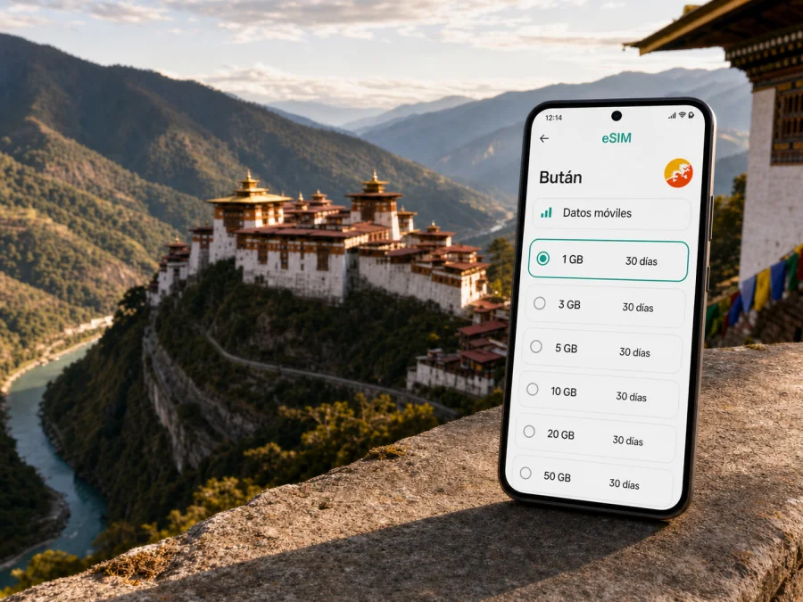 eSIM en Mongar: internet móvil para viajar