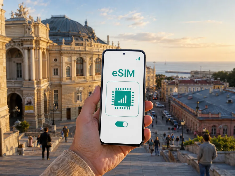 eSIM en Odesa: internet móvil en Ucrania