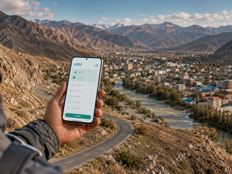 eSIM en Naryn: internet móvil en Kirguistán