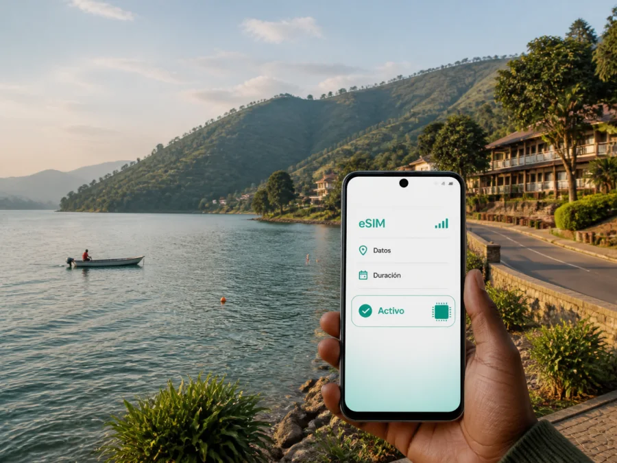 eSIM para Karongi: internet móvil en Ruanda