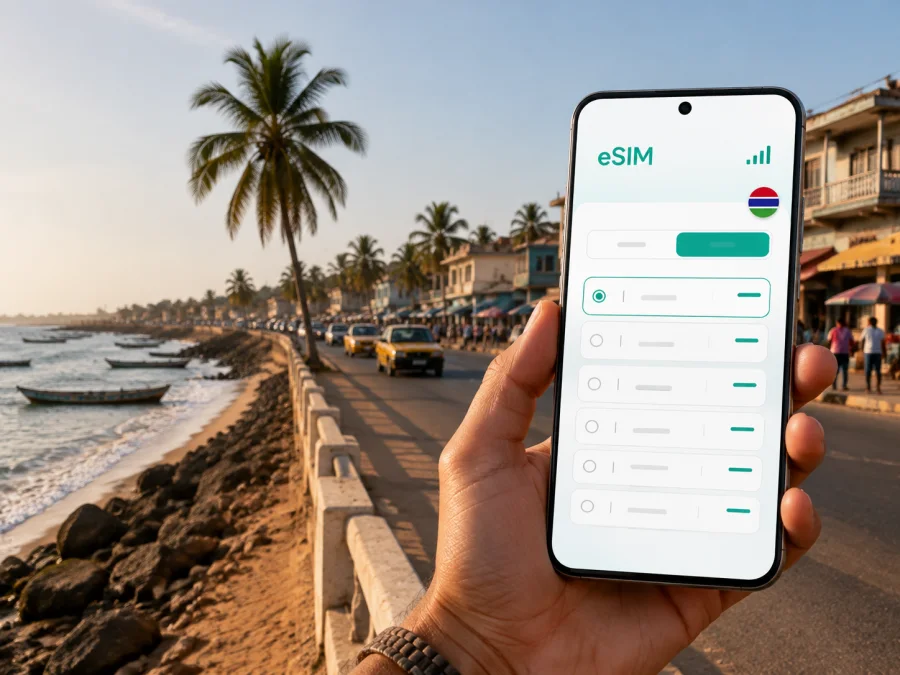 eSIM para Bakau: internet móvil en Gambia