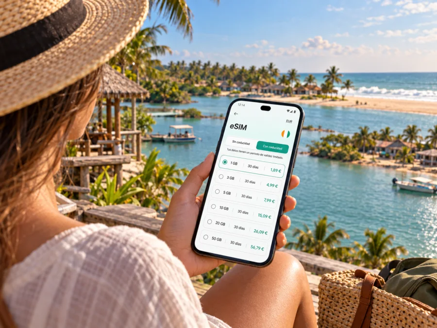 eSIM en Assinie: internet para su viaje