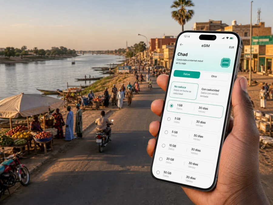 eSIM en Bongor: internet móvil para viajar