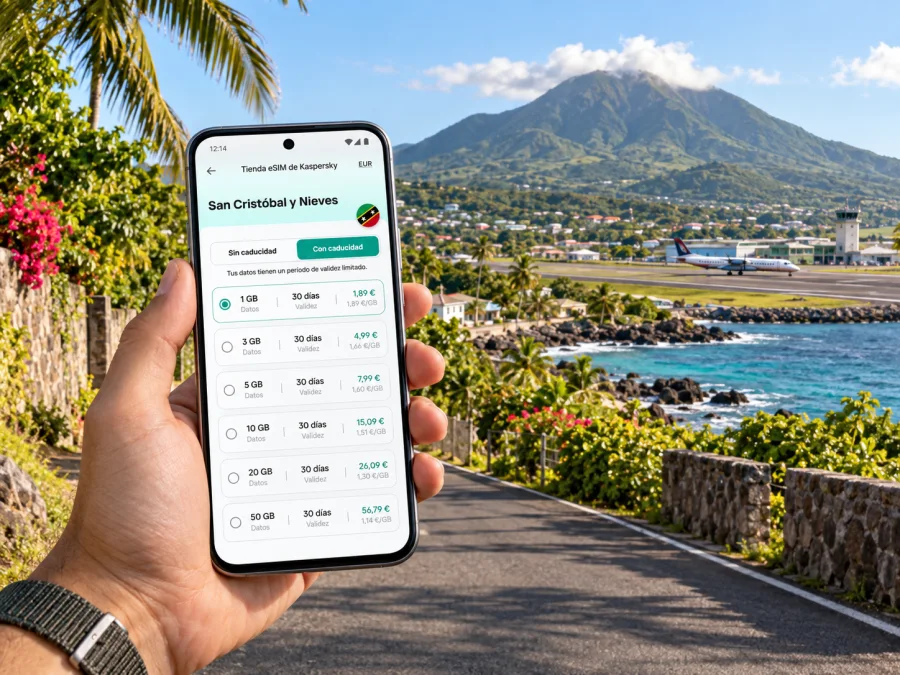 eSIM en Newcastle, Nevis: internet móvil para tu viaje