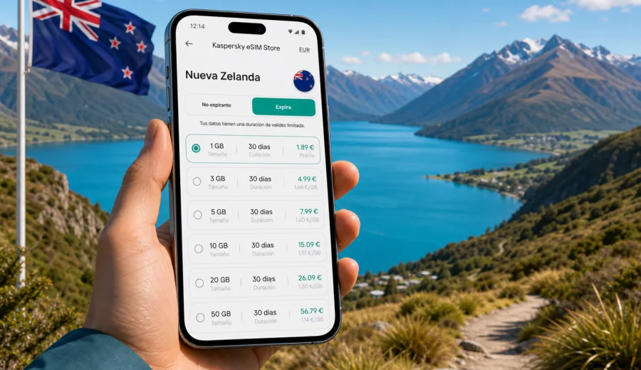 eSIM Nueva Zelanda: conexión móvil e internet