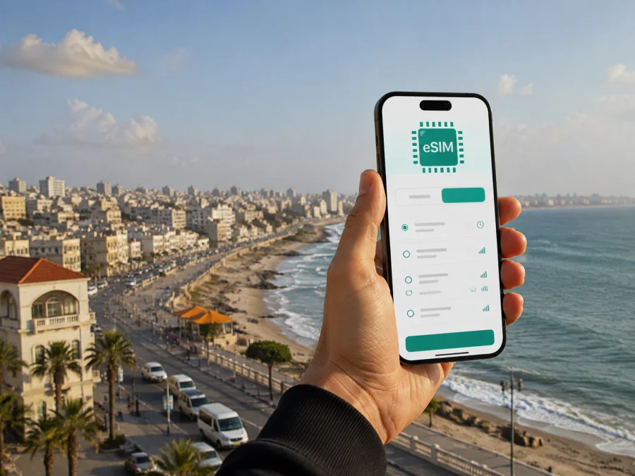 eSIM para Ciudad de Gaza: internet y conexión móvil