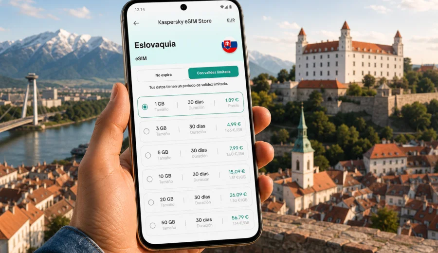eSIM para Eslovaquia: conexión e internet