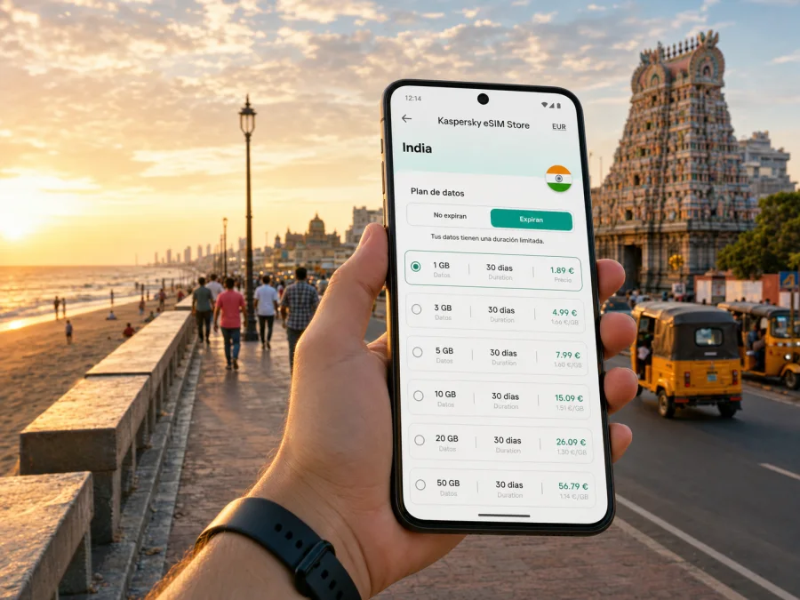 eSIM en Chennai: conexión e internet móvil
