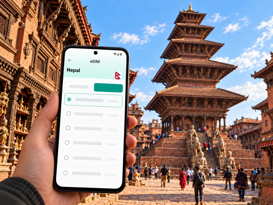 eSIM en Bhaktapur: conexión móvil e internet en Nepal