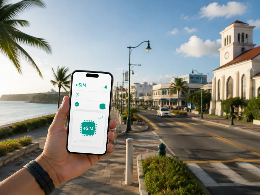 eSIM para Hagatna: internet móvil en Guam