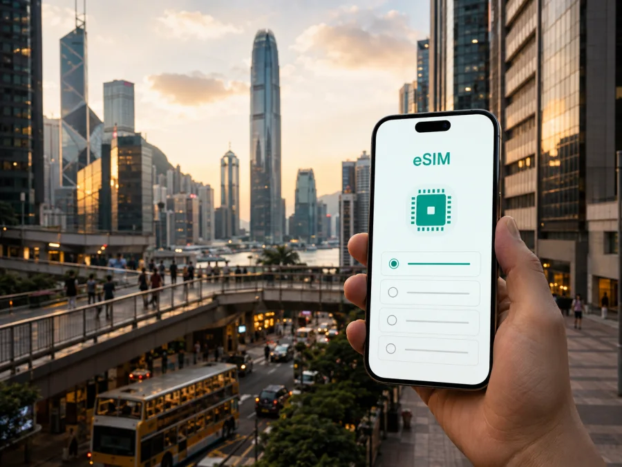 eSIM para Central, Hong Kong: internet móvil