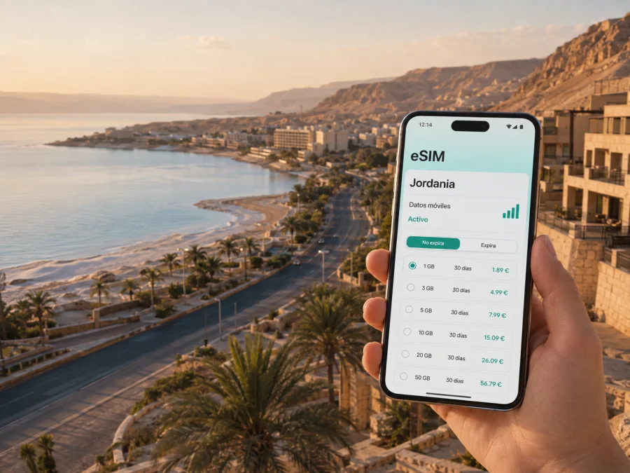 eSIM para Sweimeh: internet móvil en Jordania