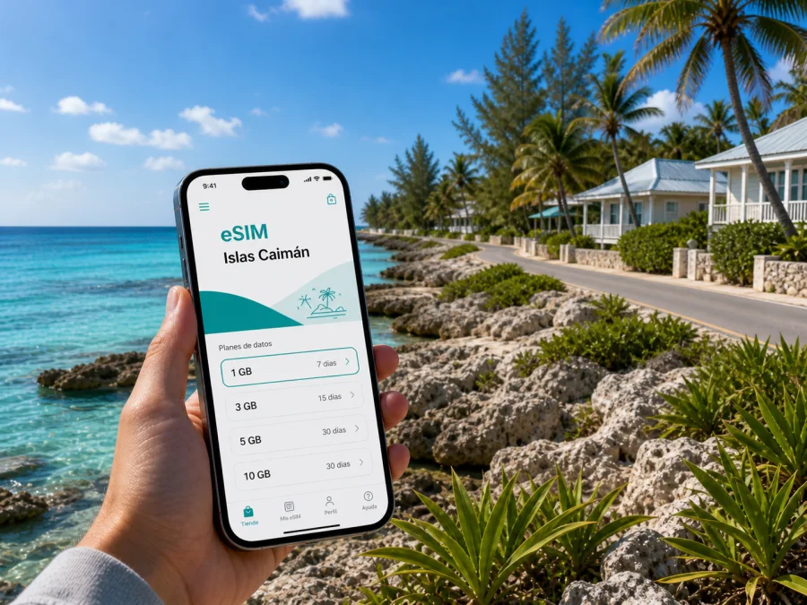 eSIM en East End: internet móvil de viaje