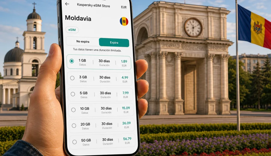 eSIM para Moldavia: conexión móvil e internet