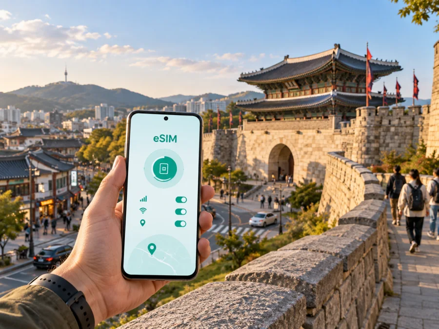 eSIM para Suwon: internet móvil en Corea del Sur
