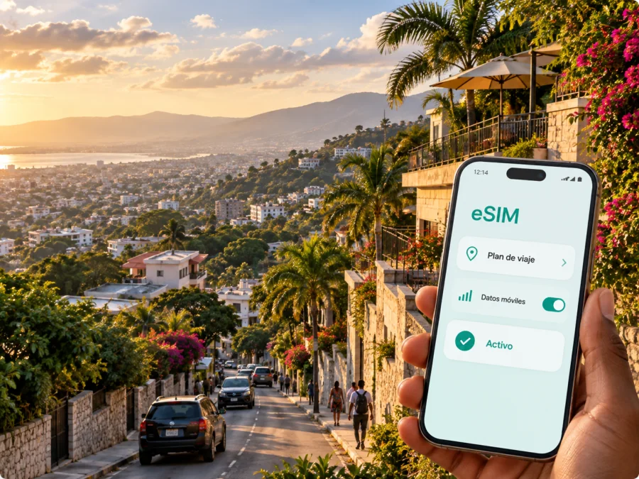 eSIM en Pétion-Ville: internet móvil para viajar
