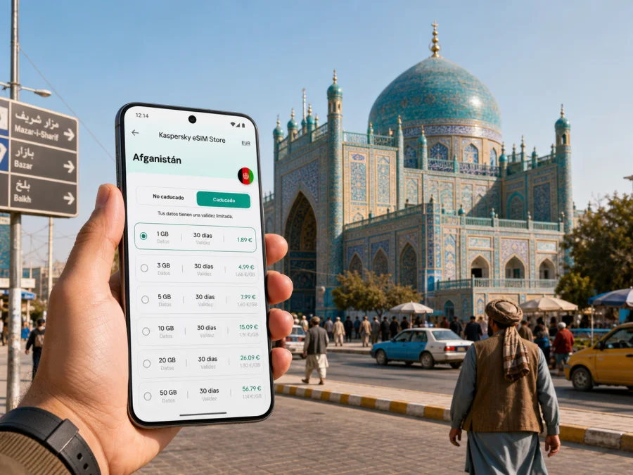 eSIM en Mazar-i-Sharif: internet móvil