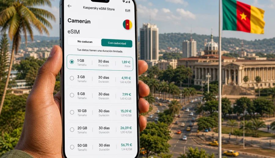 eSIM para Camerún: conexión móvil e internet