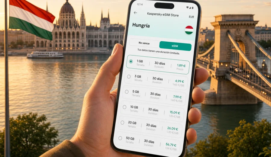 eSIM para Hungría: internet móvil de viaje