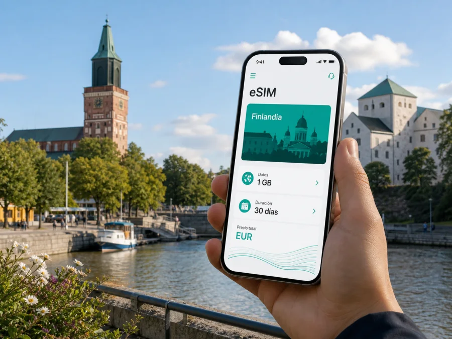 eSIM en Turku: internet móvil para viajar
