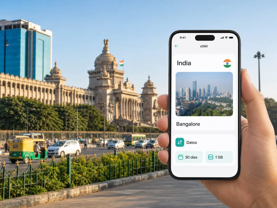 eSIM en Bangalore: internet móvil para viajar