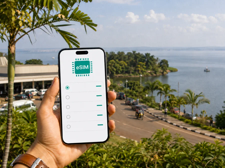 eSIM para Entebbe: internet móvil en Uganda