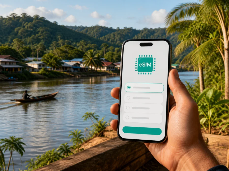 eSIM en Maripasoula: internet móvil para viajar