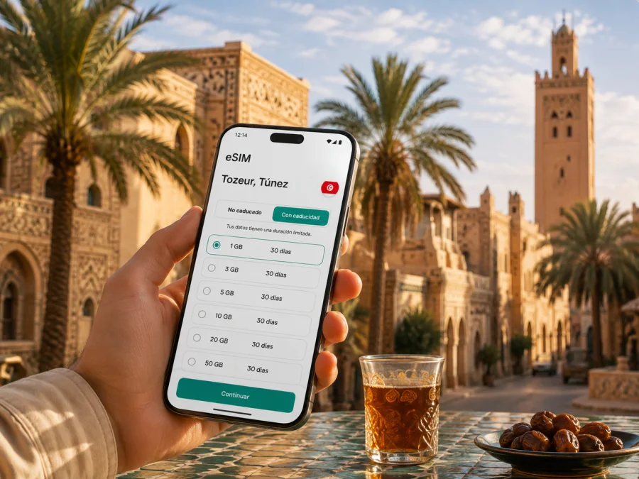 eSIM para Tozeur, Túnez | Kaspersky