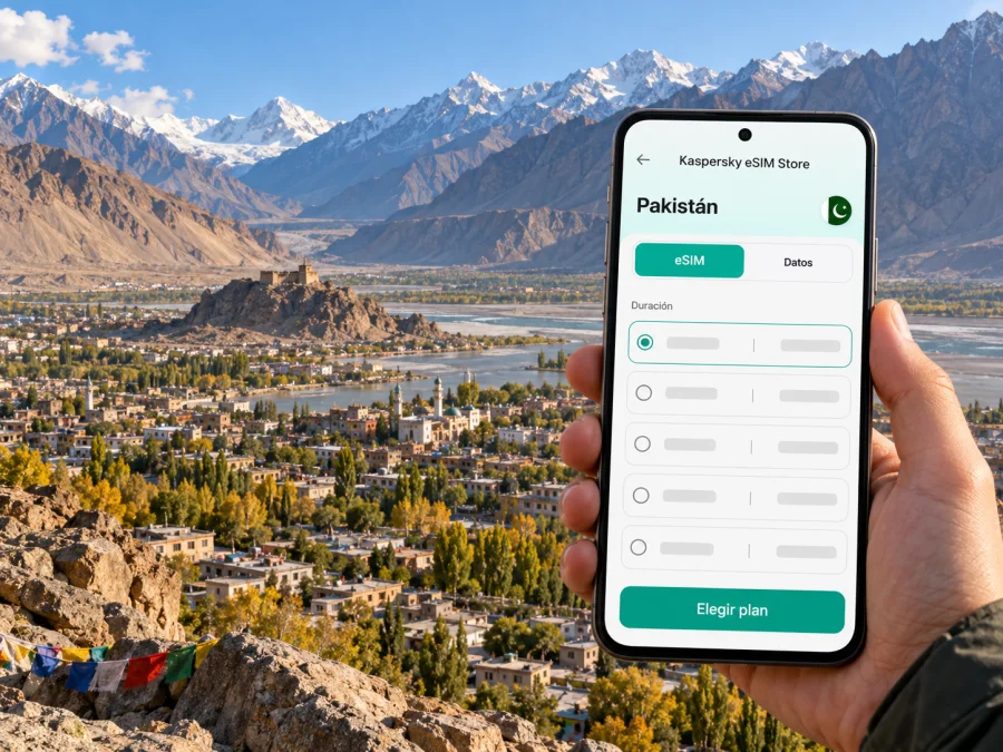 eSIM en Skardu: internet móvil en Pakistán