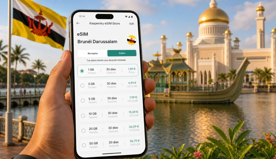 eSIM para Brunéi: conexión móvil e internet