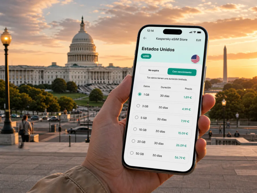eSIM en Washington DC: internet móvil