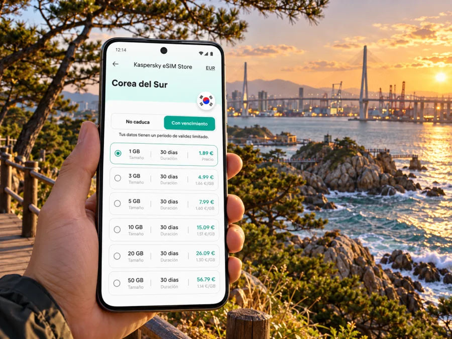 eSIM en Ulsan: internet móvil en Corea del Sur