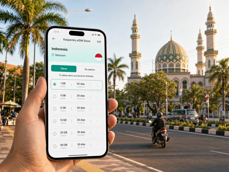 eSIM para Mataram: internet móvil